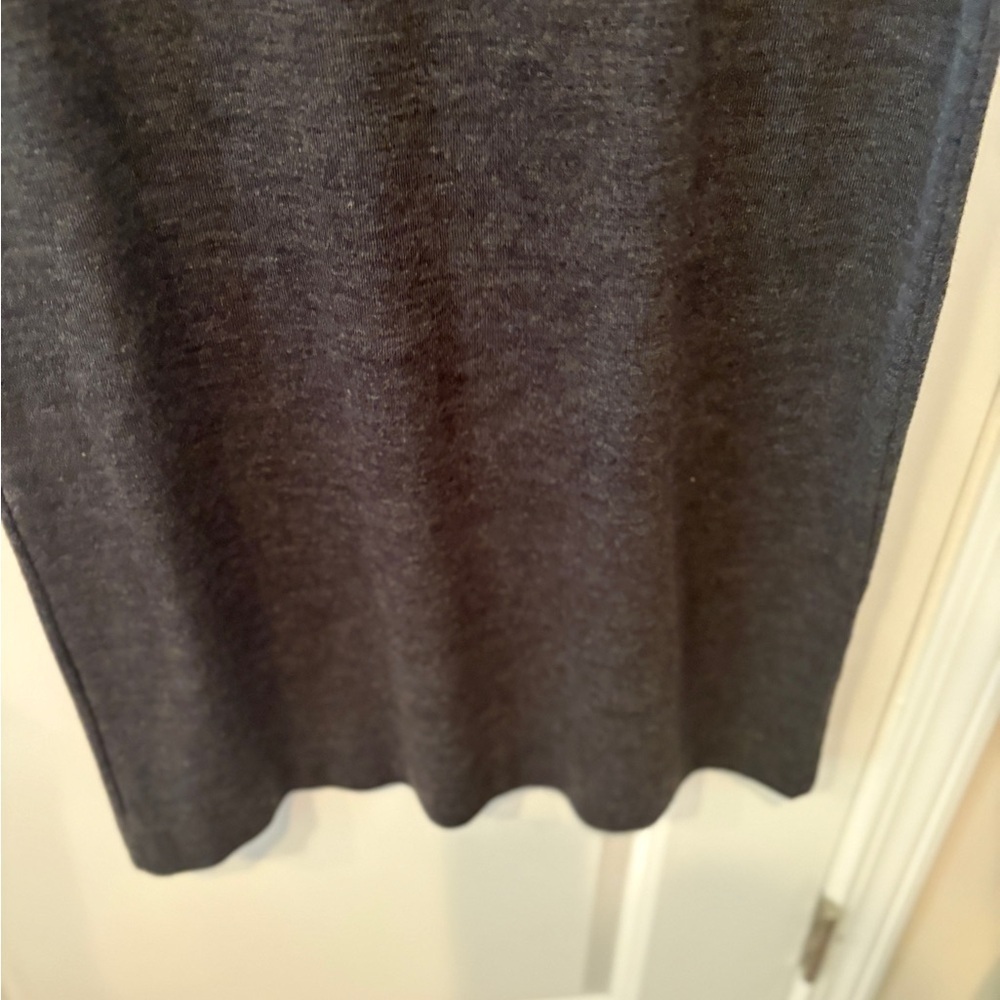 Vintage Carole Little Gray Cottagecore Lagenlook Sleeveless Pocket Dress PM - Picture 7 of 10